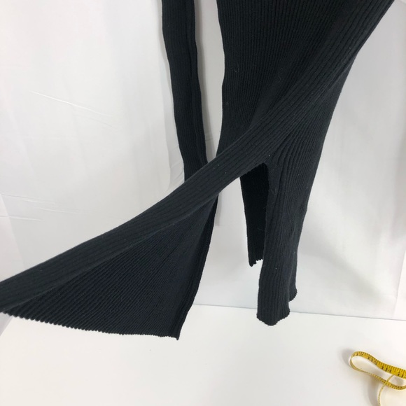 Sanctuary Ribbed Black Hi Low Tunic Sweater S - Picture 3 of 8